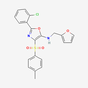 2-(2-chlorophenyl)-N-[(furan-2-yl)methyl]-4-(4-methylbenzenesulfonyl)-1,3-oxazol-5-amine