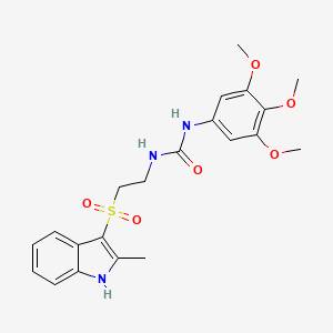 1-(2-((2-methyl-1H-indol-3-yl)sulfonyl)ethyl)-3-(3,4,5-trimethoxyphenyl)urea