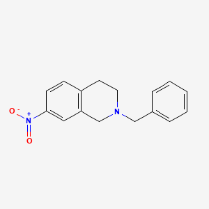 molecular formula C16H16N2O2 B2517572 2-Benzyl-7-nitro-1,2,3,4-tetrahydroisoquinoline CAS No. 444588-09-4