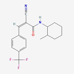 (Z)-2-Cyano-N-(2-methylcyclohexyl)-3-[4-(trifluoromethyl)phenyl]prop-2-enamide