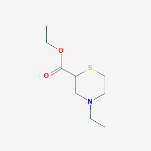 molecular formula C9H17NO2S B2517579 Ethyl 4-ethylthiomorpholine-2-carboxylate CAS No. 2097800-27-4