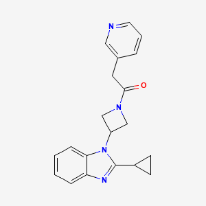 1-[3-(2-Cyclopropylbenzimidazol-1-yl)azetidin-1-yl]-2-pyridin-3-ylethanone