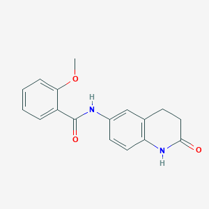 2-methoxy-N-(2-oxo-1,2,3,4-tetrahydroquinolin-6-yl)benzamide