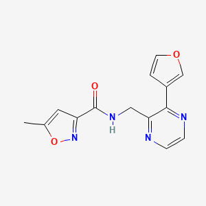 N-((3-(furan-3-yl)pyrazin-2-yl)methyl)-5-methylisoxazole-3-carboxamide