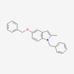 molecular formula C23H21NO B2517601 1-Benzyl-2-methyl-5-phenylmethoxyindole CAS No. 1706441-30-6
