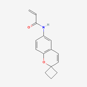 molecular formula C15H15NO2 B2517620 N-Spiro[chromene-2,1'-cyclobutane]-6-ylprop-2-enamide CAS No. 2305551-44-2