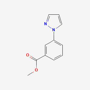 molecular formula C11H10N2O2 B2517629 Methyl 3-(1H-pyrazol-1-yl)benzoate CAS No. 168618-35-7