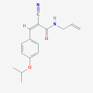 molecular formula C16H18N2O2 B2517634 (Z)-2-cyano-3-(4-propan-2-yloxyphenyl)-N-prop-2-enylprop-2-enamide CAS No. 1241693-60-6