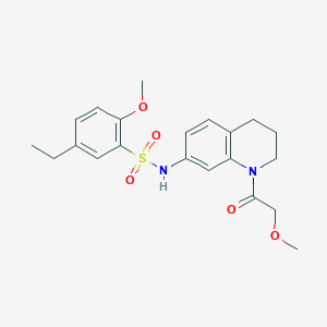 5-ethyl-2-methoxy-N-(1-(2-methoxyacetyl)-1,2,3,4-tetrahydroquinolin-7-yl)benzenesulfonamide