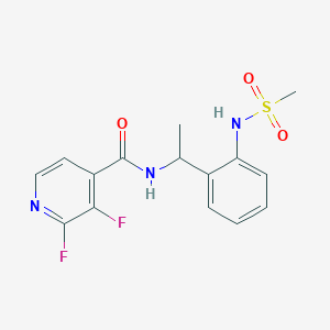 2,3-difluoro-N-[1-(2-methanesulfonamidophenyl)ethyl]pyridine-4-carboxamide