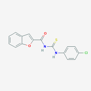 molecular formula C16H11ClN2O2S B251766 N-[(4-chlorophenyl)carbamothioyl]-1-benzofuran-2-carboxamide 