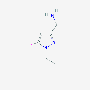 (5-Iodo-1-propylpyrazol-3-yl)methanamine