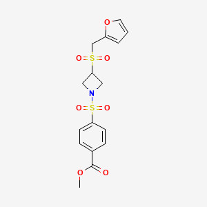 Methyl 4-((3-((furan-2-ylmethyl)sulfonyl)azetidin-1-yl)sulfonyl)benzoate