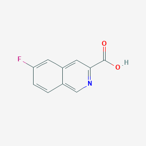 molecular formula C10H6FNO2 B2517696 6-氟代异喹啉-3-羧酸 CAS No. 794515-85-8