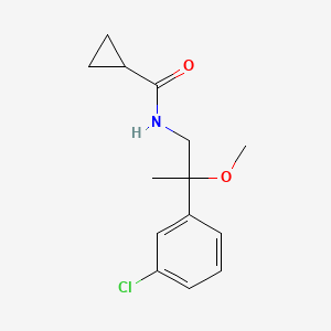 N-[2-(3-chlorophenyl)-2-methoxypropyl]cyclopropanecarboxamide