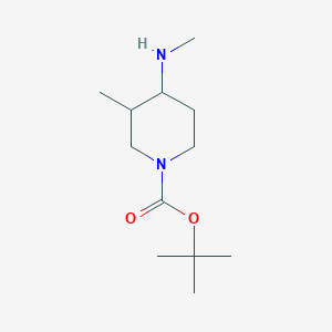 molecular formula C12H24N2O2 B2517717 Tert-butyl 3-methyl-4-(methylamino)piperidine-1-carboxylate CAS No. 1282897-74-8