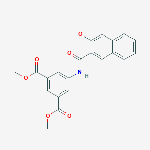 molecular formula C22H19NO6 B251772 Dimethyl 5-[(3-methoxy-2-naphthoyl)amino]isophthalate 