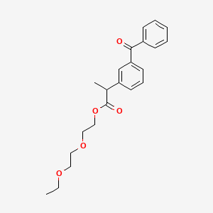 molecular formula C22H26O5 B2517722 2-(2-Ethoxyethoxy)ethyl 2-(3-benzoylphenyl)propanoate CAS No. 2059938-05-3