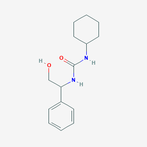 molecular formula C15H22N2O2 B2517730 1-Cyclohexyl-3-(2-hydroxy-1-phenylethyl)urea CAS No. 338962-99-5