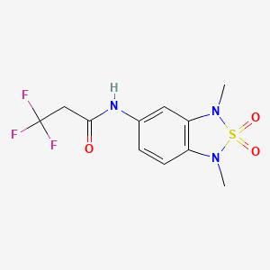 N-(1,3-dimethyl-2,2-dioxido-1,3-dihydrobenzo[c][1,2,5]thiadiazol-5-yl)-3,3,3-trifluoropropanamide