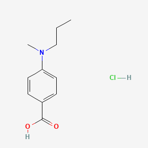 molecular formula C11H16ClNO2 B2517746 4-[甲基(丙基)氨基]苯甲酸盐酸盐 CAS No. 1221722-30-0