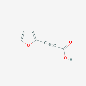molecular formula C7H4O3 B2517757 3-(Furan-2-yl)prop-2-ynoic acid CAS No. 4582-65-4