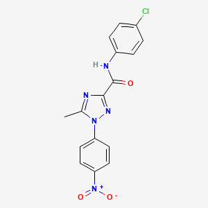 N-(4-chlorophenyl)-5-methyl-1-(4-nitrophenyl)-1H-1,2,4-triazole-3-carboxamide