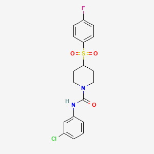 N-(3-chlorophenyl)-4-((4-fluorophenyl)sulfonyl)piperidine-1-carboxamide