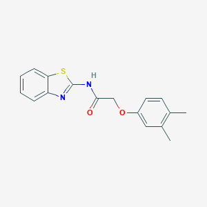 molecular formula C17H16N2O2S B251781 N-(1,3-benzothiazol-2-yl)-2-(3,4-dimethylphenoxy)acetamide 