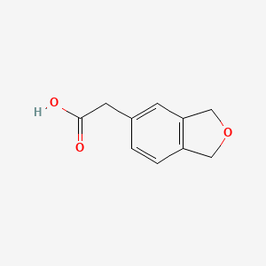 molecular formula C10H10O3 B2517816 2-(1,3-Dihydro-2-benzofuran-5-yl)acetic acid CAS No. 152149-29-6