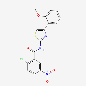 2-chloro-N-[4-(2-methoxyphenyl)-1,3-thiazol-2-yl]-5-nitrobenzamide