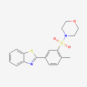 2-[4-Methyl-3-(morpholin-4-ylsulfonyl)phenyl]-1,3-benzothiazole