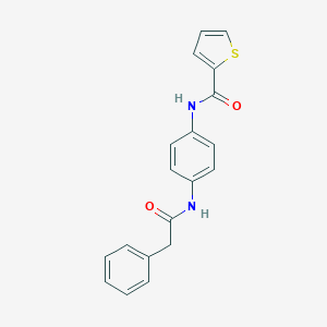 molecular formula C19H16N2O2S B251784 N-{4-[(2-phenylacetyl)amino]phenyl}-2-thiophenecarboxamide 