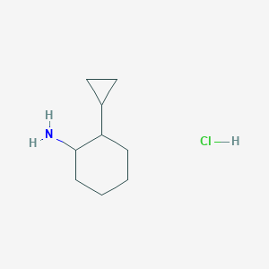 molecular formula C9H18ClN B2517842 2-Cyclopropylcyclohexan-1-amine;hydrochloride CAS No. 2344677-86-5
