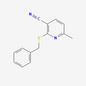 2-(Benzylsulfanyl)-6-methylpyridine-3-carbonitrile