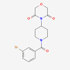 4-(1-(3-Bromobenzoyl)piperidin-4-yl)morpholine-3,5-dione