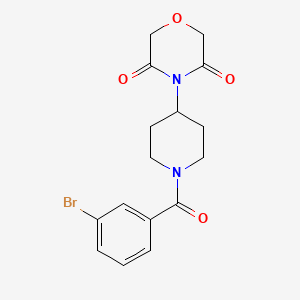 4-[1-(3-Bromobenzoyl)piperidin-4-yl]morpholine-3,5-dione