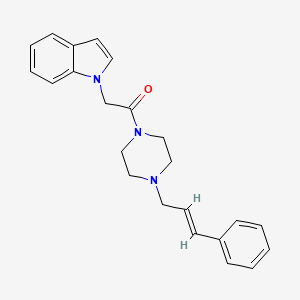 molecular formula C23H25N3O B2517894 (E)-1-(4-cinnamylpiperazin-1-yl)-2-(1H-indol-1-yl)ethanone CAS No. 1207061-97-9