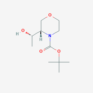 molecular formula C11H21NO4 B2517895 (S)-4-Boc-3-((S)-1-羟乙基)吗啉 CAS No. 1821776-37-7