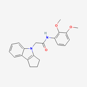 molecular formula C21H22N2O3 B2517896 2-(2,3-dihydrocyclopenta[b]indol-4(1H)-yl)-N-(2,3-dimethoxyphenyl)acetamide CAS No. 1203140-46-8