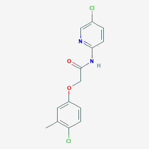 molecular formula C14H12Cl2N2O2 B251790 2-(4-chloro-3-methylphenoxy)-N-(5-chloro-2-pyridinyl)acetamide 