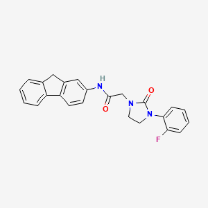 N-(9H-fluoren-2-yl)-2-[3-(2-fluorophenyl)-2-oxoimidazolidin-1-yl]acetamide