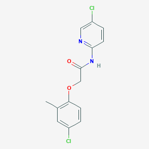 molecular formula C14H12Cl2N2O2 B251791 2-(4-chloro-2-methylphenoxy)-N-(5-chloro-2-pyridinyl)acetamide 