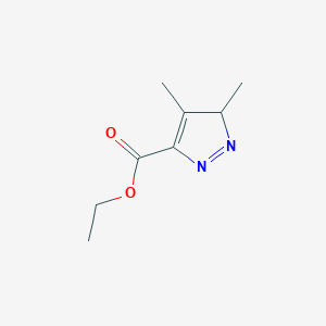 molecular formula C8H12N2O2 B2517915 Ethyl 3,4-dimethyl-3H-pyrazole-5-carboxylate CAS No. 35313-50-9