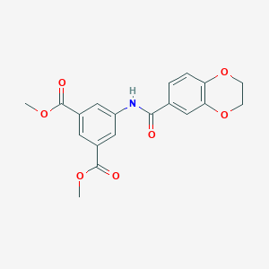 Dimethyl 5-[(2,3-dihydro-1,4-benzodioxin-6-ylcarbonyl)amino]isophthalate