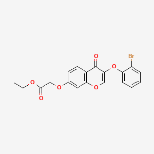 ethyl 2-{[3-(2-bromophenoxy)-4-oxo-4H-chromen-7-yl]oxy}acetate