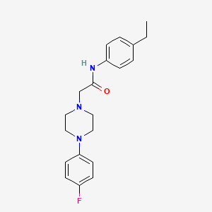 molecular formula C20H24FN3O B2517962 N-(4-etilfenil)-2-[4-(4-fluorofenil)piperazin-1-il]acetamida CAS No. 763125-61-7