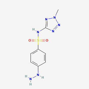 4-Hydrazinyl-N-(2-methyltetrazol-5-yl)benzenesulfonamide