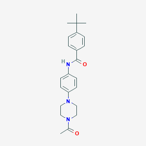 molecular formula C23H29N3O2 B251797 N-[4-(4-Acetyl-piperazin-1-yl)-phenyl]-4-tert-butyl-benzamide 