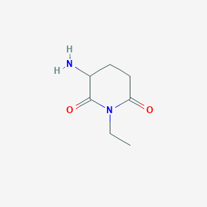 molecular formula C7H12N2O2 B2517978 3-Amino-1-ethylpiperidine-2,6-dione CAS No. 1478630-04-4